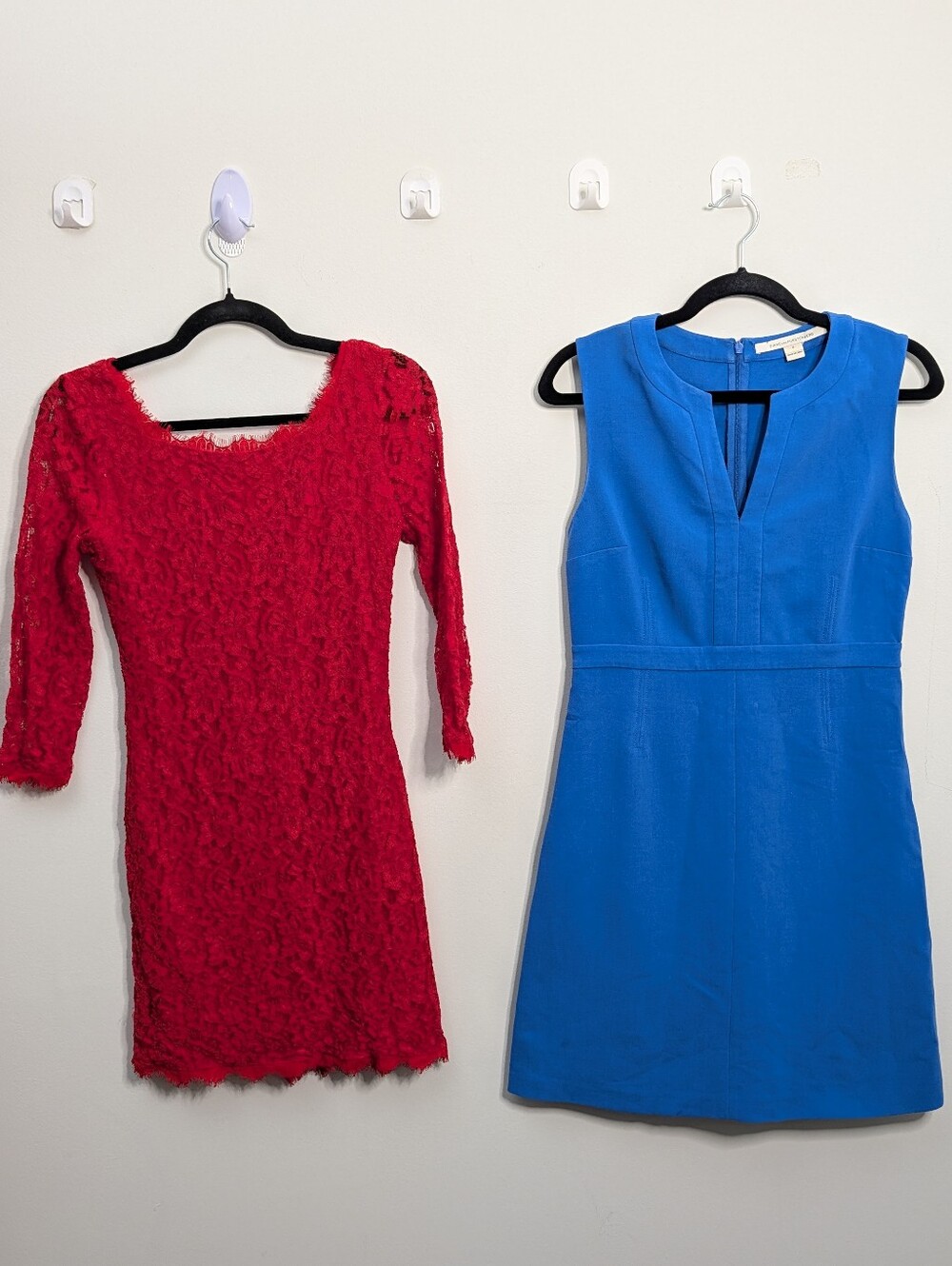 Diane von Furstenberg DVF Dress Bundle Size 4 - Fleur Dress + Red Zarita Lace